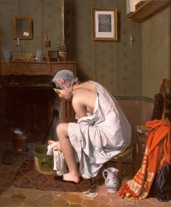 Гольпейн Г.  Туалет молодой женщины , 1815  год. 