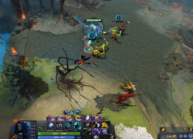 Пассивка работает как на героев, так и на крипов.