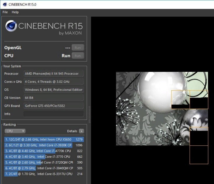 Тест процессора и видеокарты