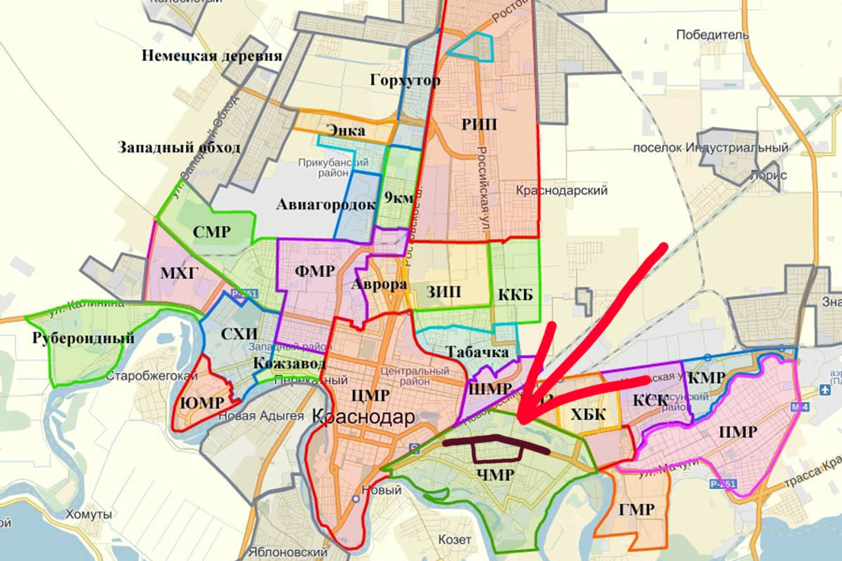 Выделенная область для Чеченцев