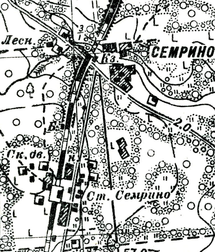 Карта поселка семрино