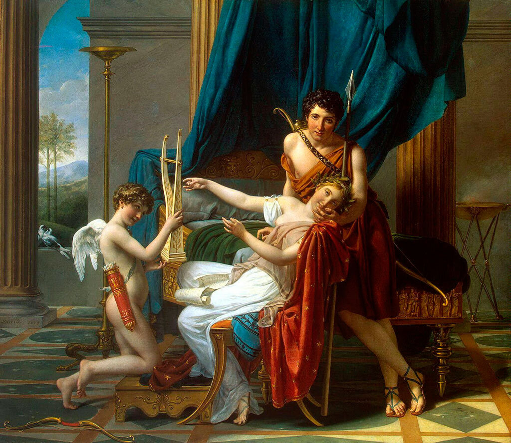 Жак-Луи Давид. Сафо и Фаон, 1808