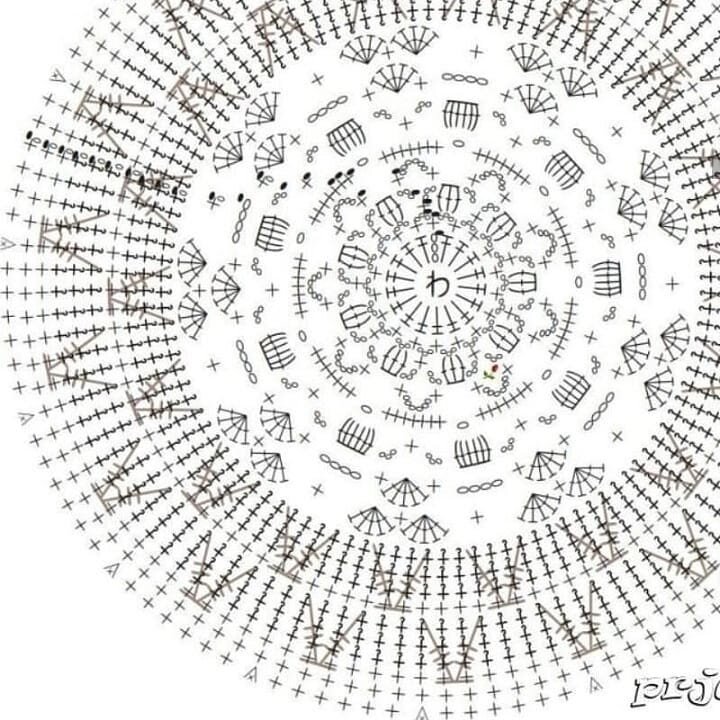 Как связать круглый коврик крючком для начинающих фото пошагово