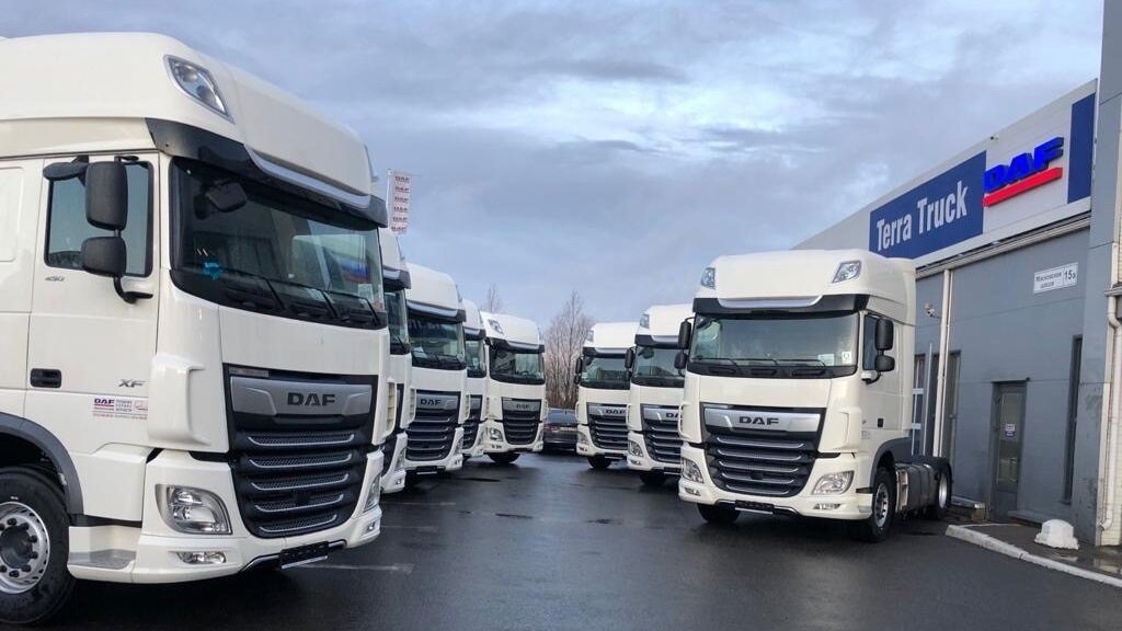 Компания «Евроттер Транспорт Рус» стала обладателем крупнейшей в России партии обновленной модели тягача XF (фото: «Альфа-Лизинг»)