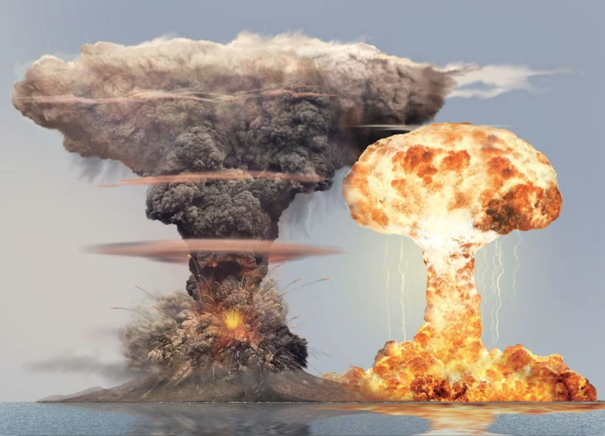 Самый опасный взрыв. Эпицентр взрыва «царь-бомбы» ан602.. Ядерный взрыв царь бомба. Кадры взрыва «царь-бомбы». Ядерная бомба 100 мегатонн.