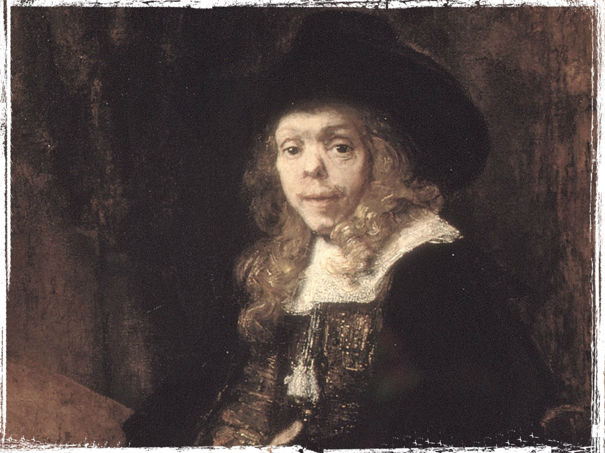 Рембрандт. Портрет Герарда де Лересса, больного сифилисом.