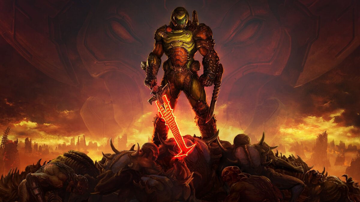 В DOOM Eternal был выпущен мод, который частично убирает красный отенок экрана  при низком здоровье | IGRYZON | Дзен