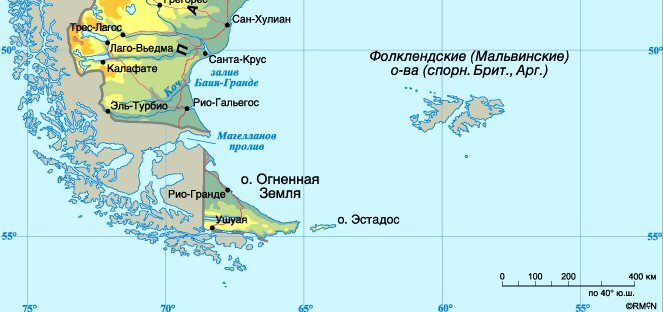 Огненная земля карта