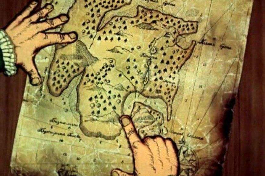 Остров сокровищ карта капитана Флинта. Остров сокровищ 1988 карта капитана Флинта. Остров сокровищ карта капитана Флинта 1986.