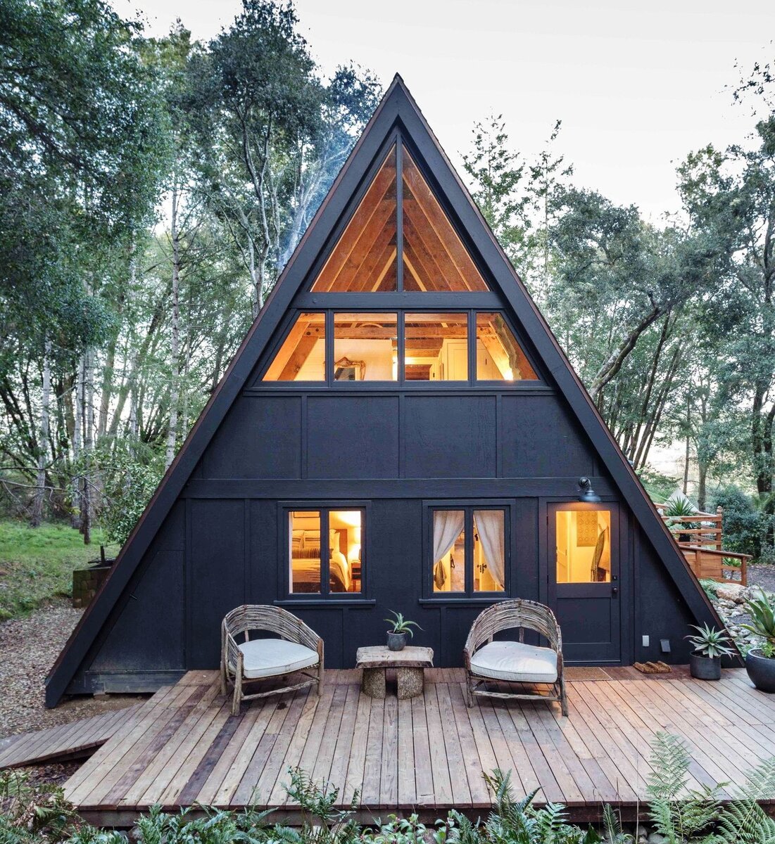 Дом-шалаш по-новому или что такое A-frame house | Дома из клееного бруса |  Дзен