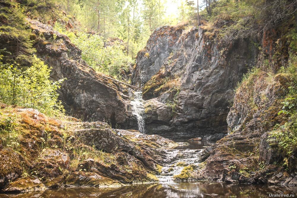 Водопад на речке Рогозинке