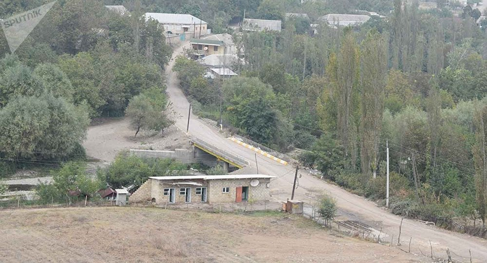 Село Агдам Товузского района Азербайджана, неоднократно подвергавшееся обстрелам армянских военных 12-16 июля 2020 года