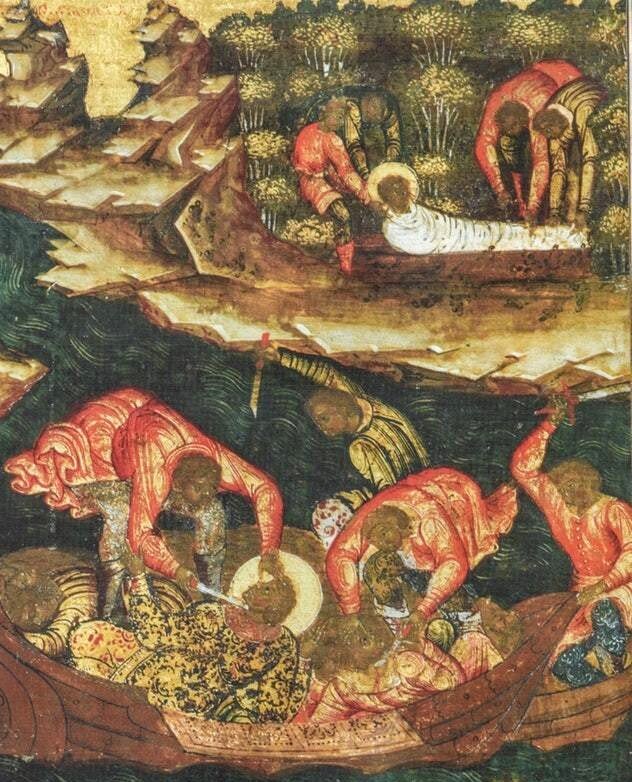 Убиение Бориса и Глеба. Из открытых источников.