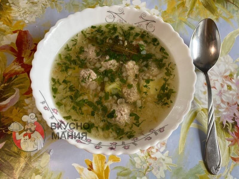 Вкуснейший суп с фрикадельками