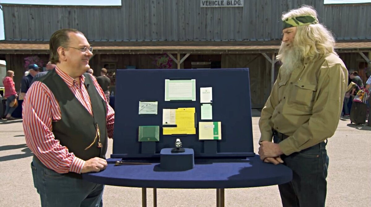 Кадр из телепередачи Antiques Roadshow.