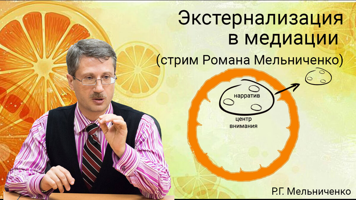 Экстернализация в медиации (стрим Романа Мельниченко)