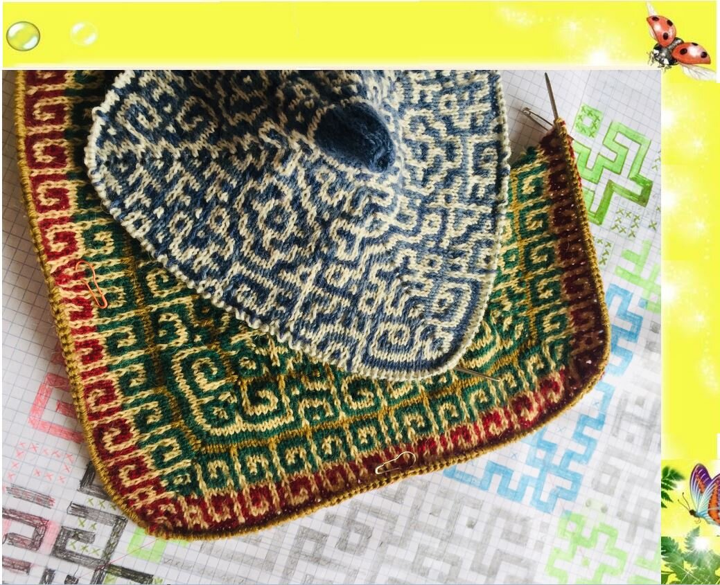 Фантазийные узоры ленивого жаккарда