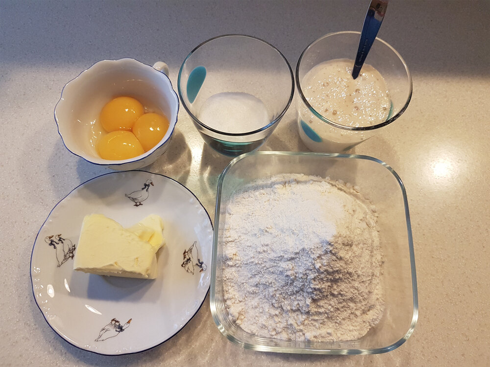Продукты для первого замеса