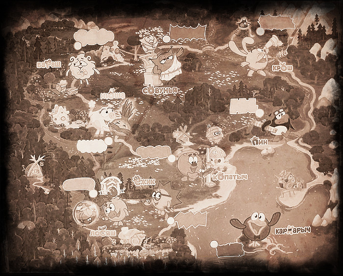 Примерная схема укрепрайона. Огневые точки не нанесены, но это не значит, что их нет!