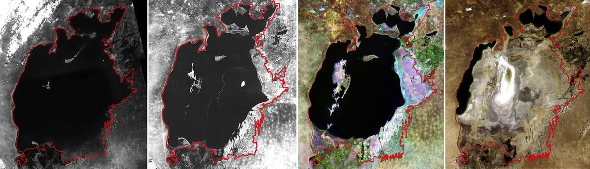 Регрессия Аральского моря в XX и XXI веках.