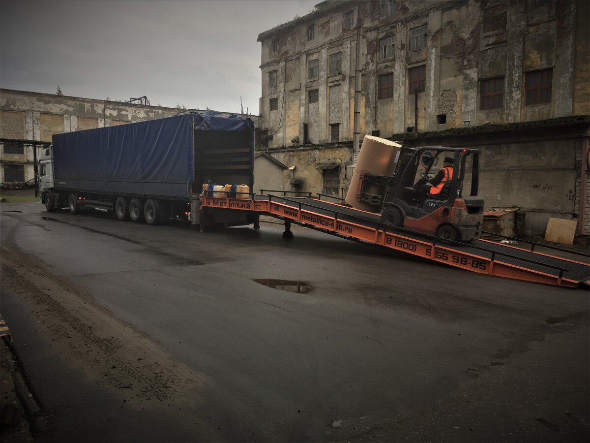 Процесс работы на передвижной погрузочной эстакаде от "Металлики" (MLC ORIGINAL RAMPS)