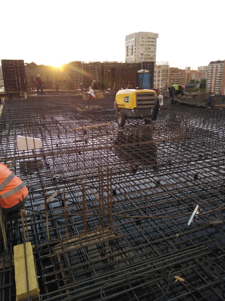 Армирование плиты перекрытия