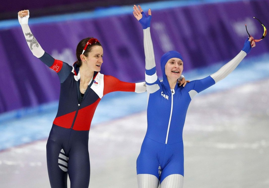 Женщины олимпиады 2018. Воронина конькобежка.