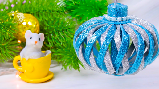 🎄НОВОГОДНИЕ ИГРУШКИ из фоамирана на Ёлку🎄 Glitter Foam Ornaments