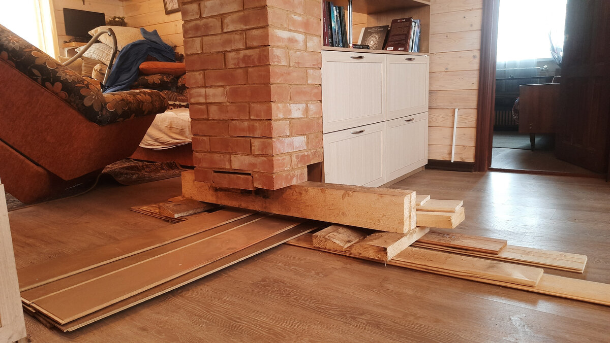 Вывешанная труба.