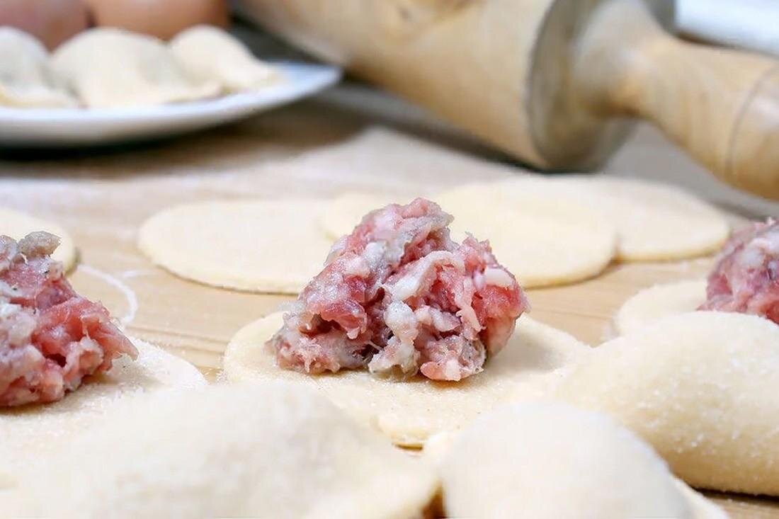 Сочный фарш для пельменей