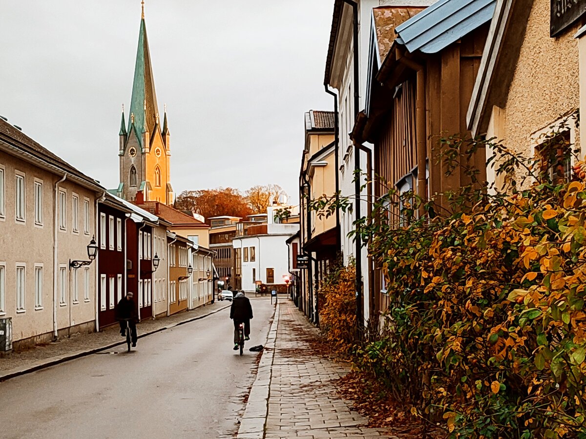 Город Линкопинг в Швеции, где я живу. Фото автора