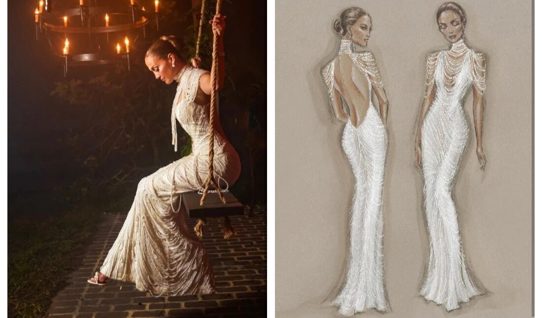 Платье с жемчугом и кристаллами Сваровски. Фото: robzangardi/Instagram* (соцсеть запрещена в РФ)