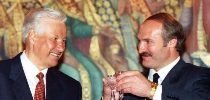 Ельцин. Лукашенко. Архив.