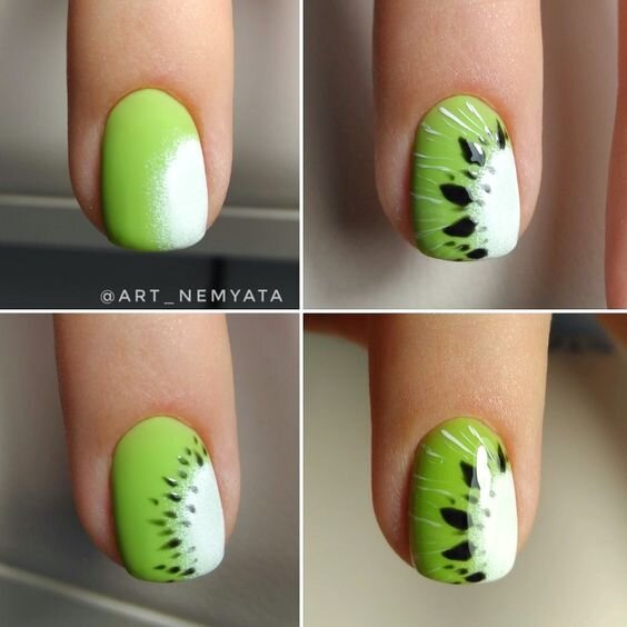 Как сделать маникюр с киви