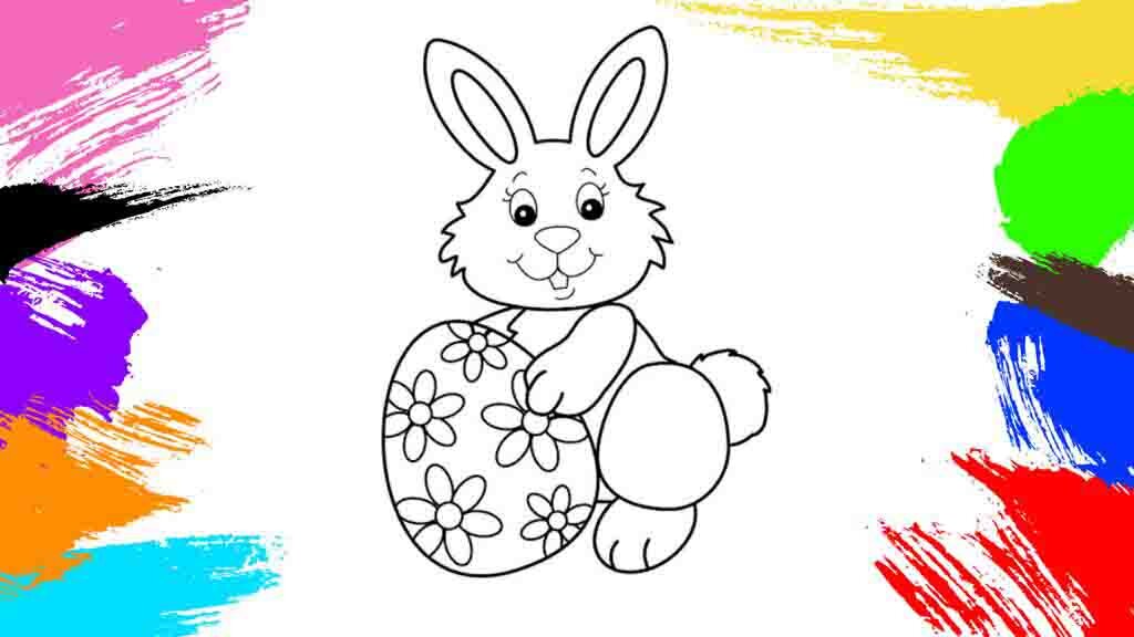 Раскраски Пасхальный Кролик - Распечатать бесплатно
