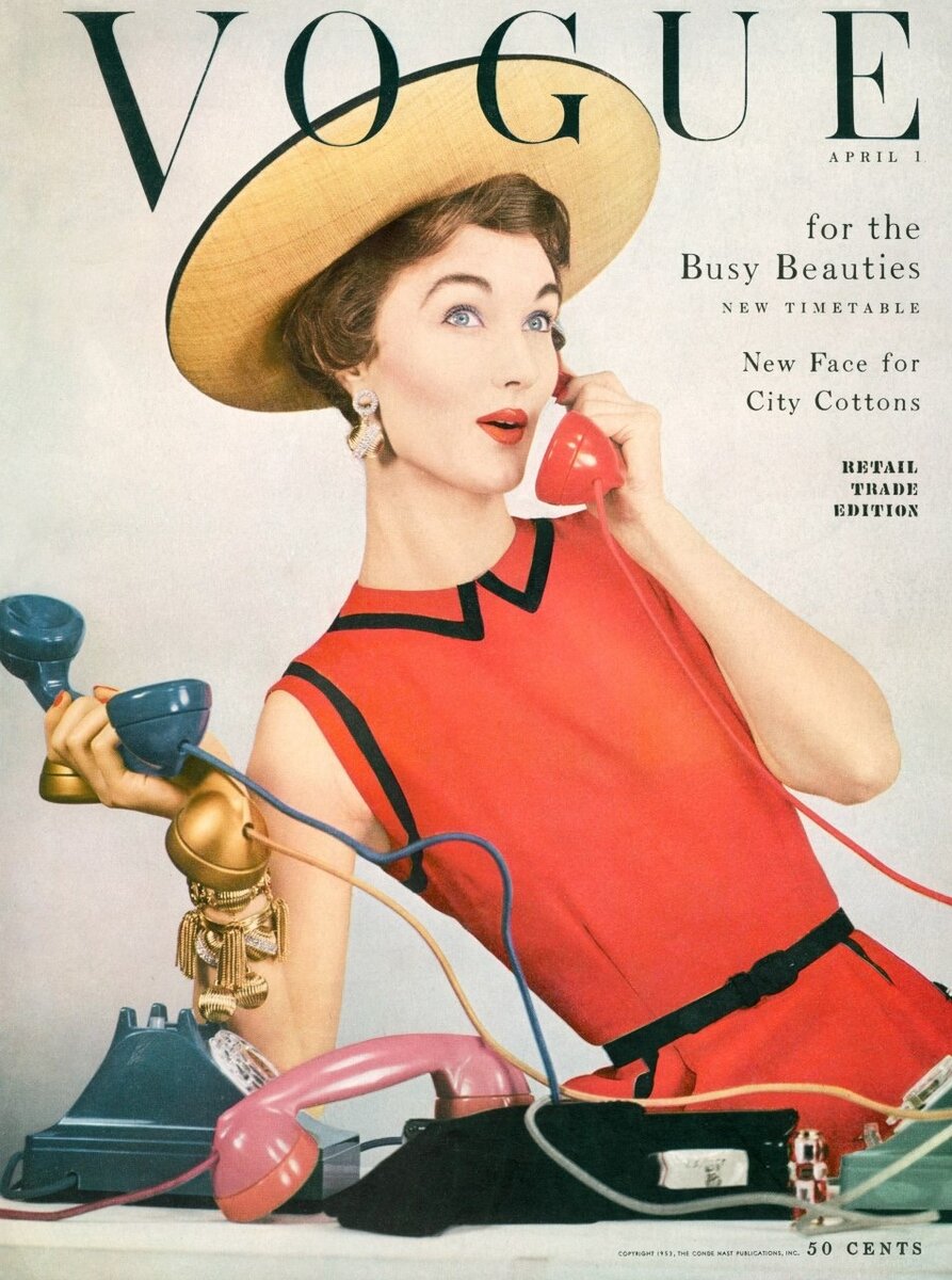 Обложка журнала Vogue 1953
