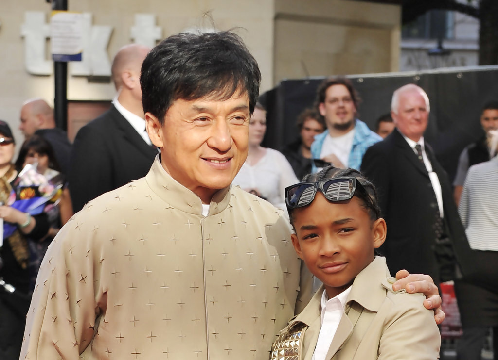 Джеки чан и Джейден Смит в 2010 году