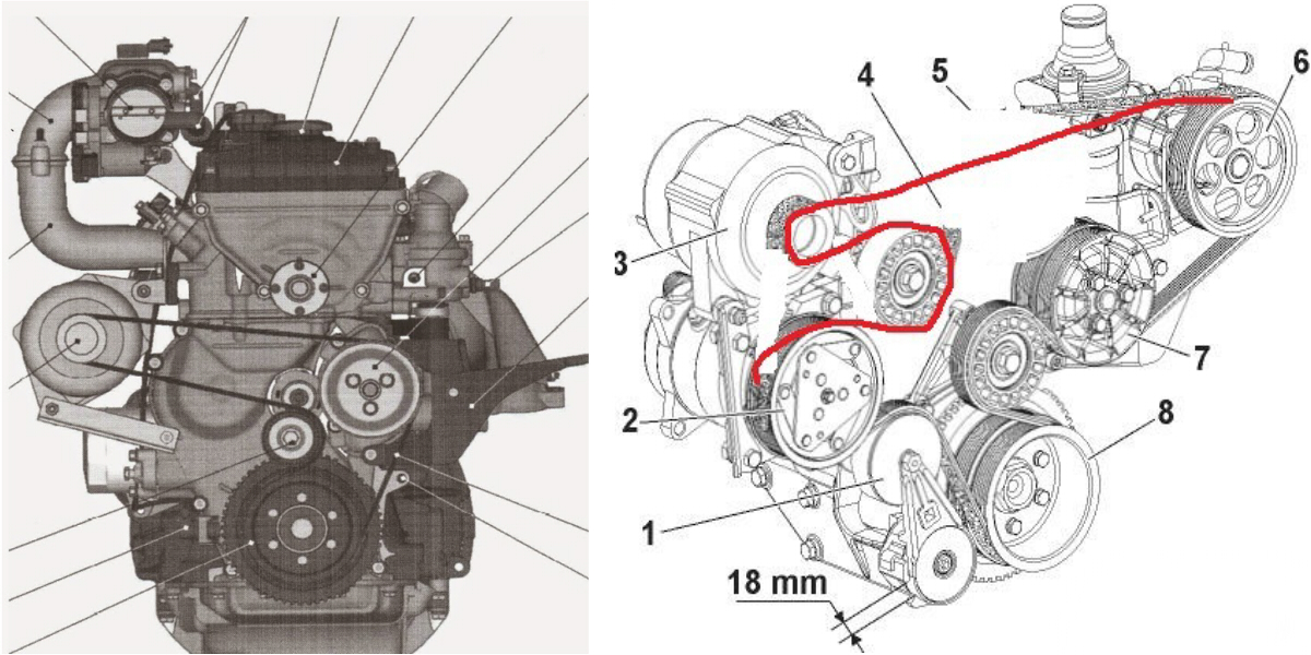 Схема ремня генератора уаз патриот с кондиционером 409 двигатель