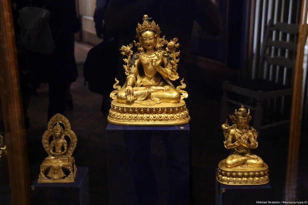 02. Амитаюс - кон. XIX в. Сита-Тара - кон. XVIII в. Манджушри - XVII-XVIII в.

