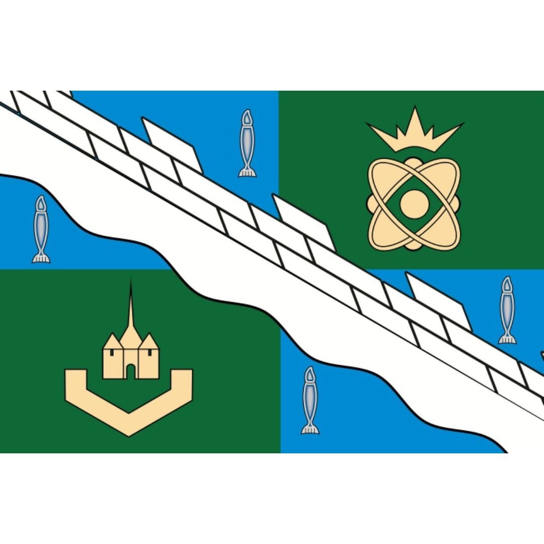 Флаг соснового Бора Ленинградской области