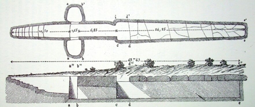 Необычная форма подземной части комплекса привлекает внимание....