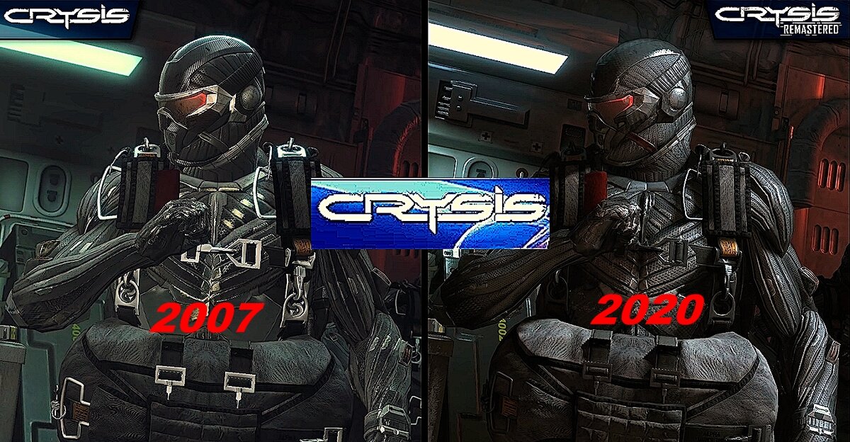                                             "Crysis" прямое сравнение игр двух разных эпох