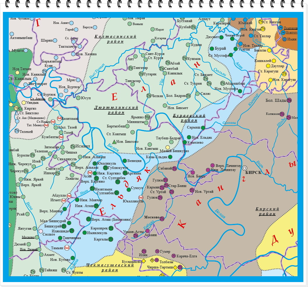 Территория расселения ельдякцев.