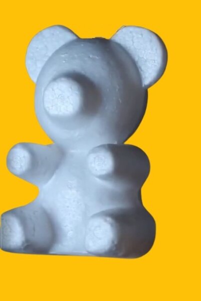 Каркас мишки из пенопласта.