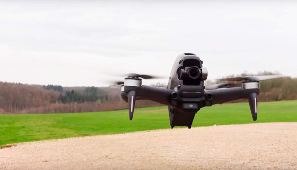 Дрон на земляных работах