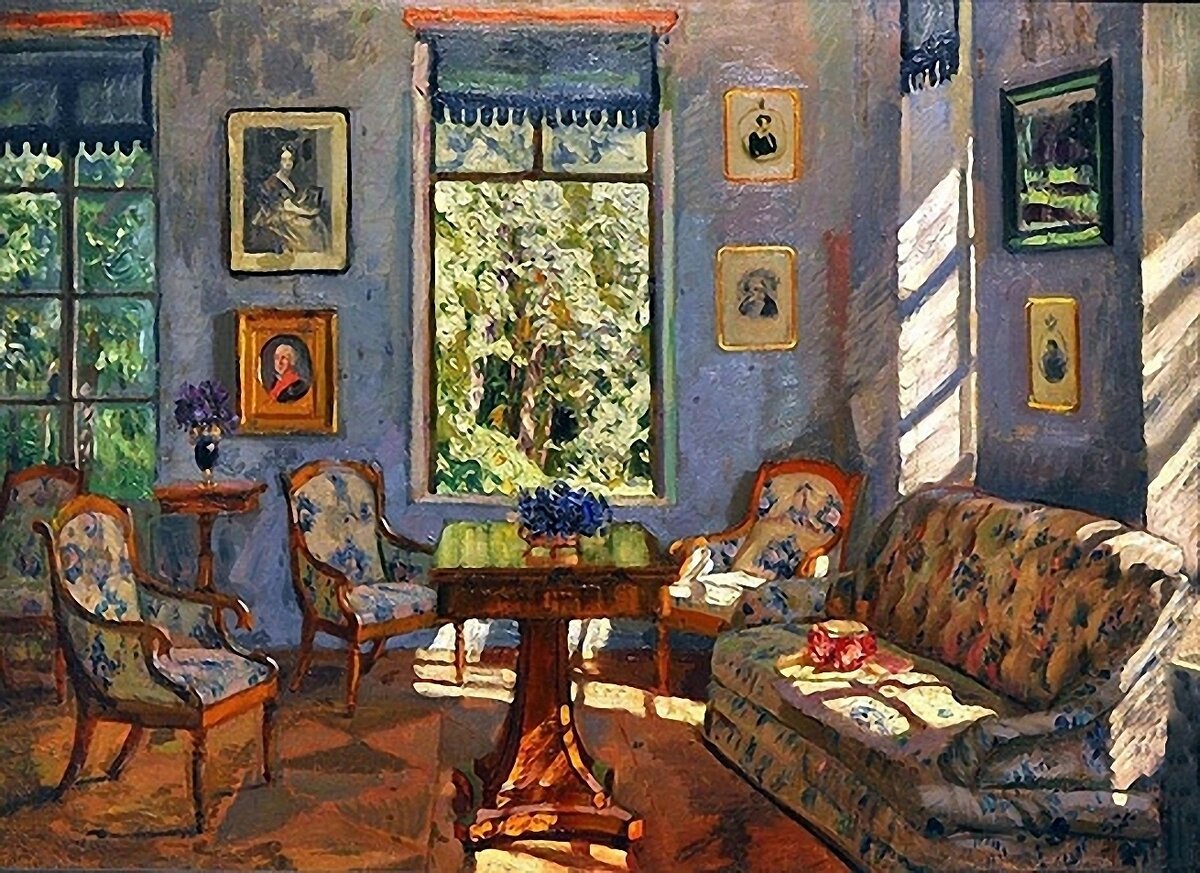 С.Ю. Жуковский Угловая гостиная (Усадьба Рождествено). 1916