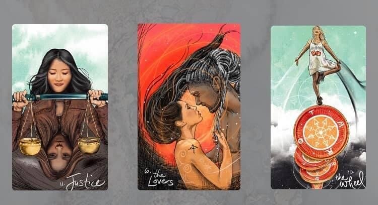 карты расположены по порядку 1 - 2 - 3