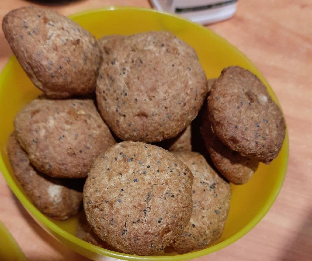 Банановое печенье с маком