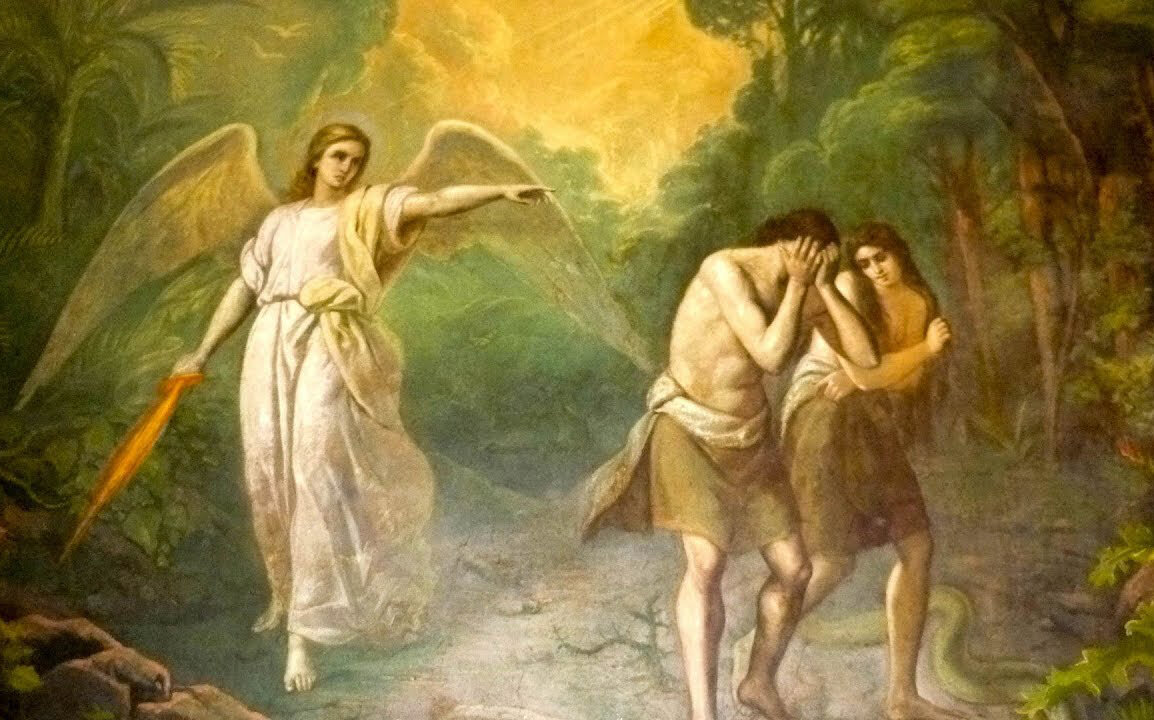 Изгнание из Эдема. Изображение взято из открытого источника