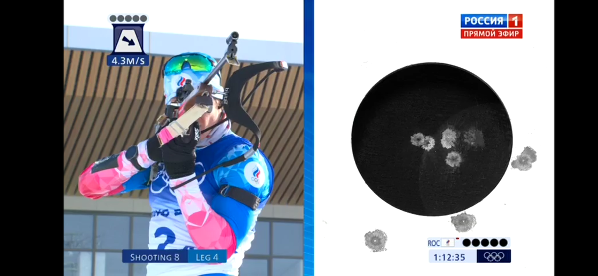 Последняя стрельба Латыпова. Источник: скриншот трансляции "Россия 1"